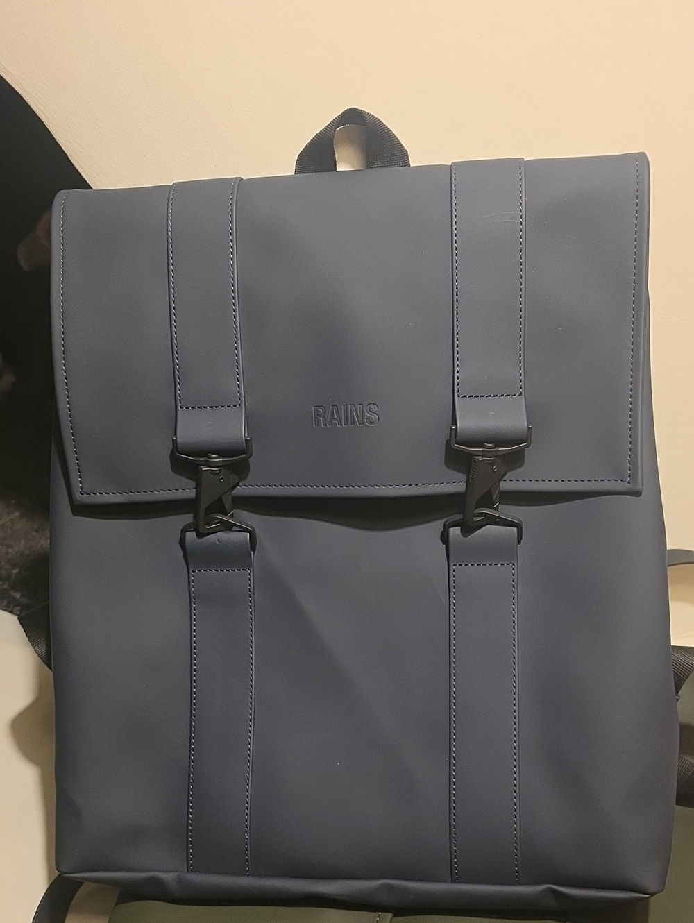 NWOT Rains MSN Bag Bookbag in Navy Blue